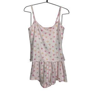 Altar’d State Intimates candy hearts pink pajama set size small womens